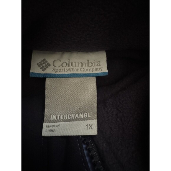 Columbia Interchange Jacket Women’s Plus Size 1X blue/white Fleece Lined - Picture 5 of 14